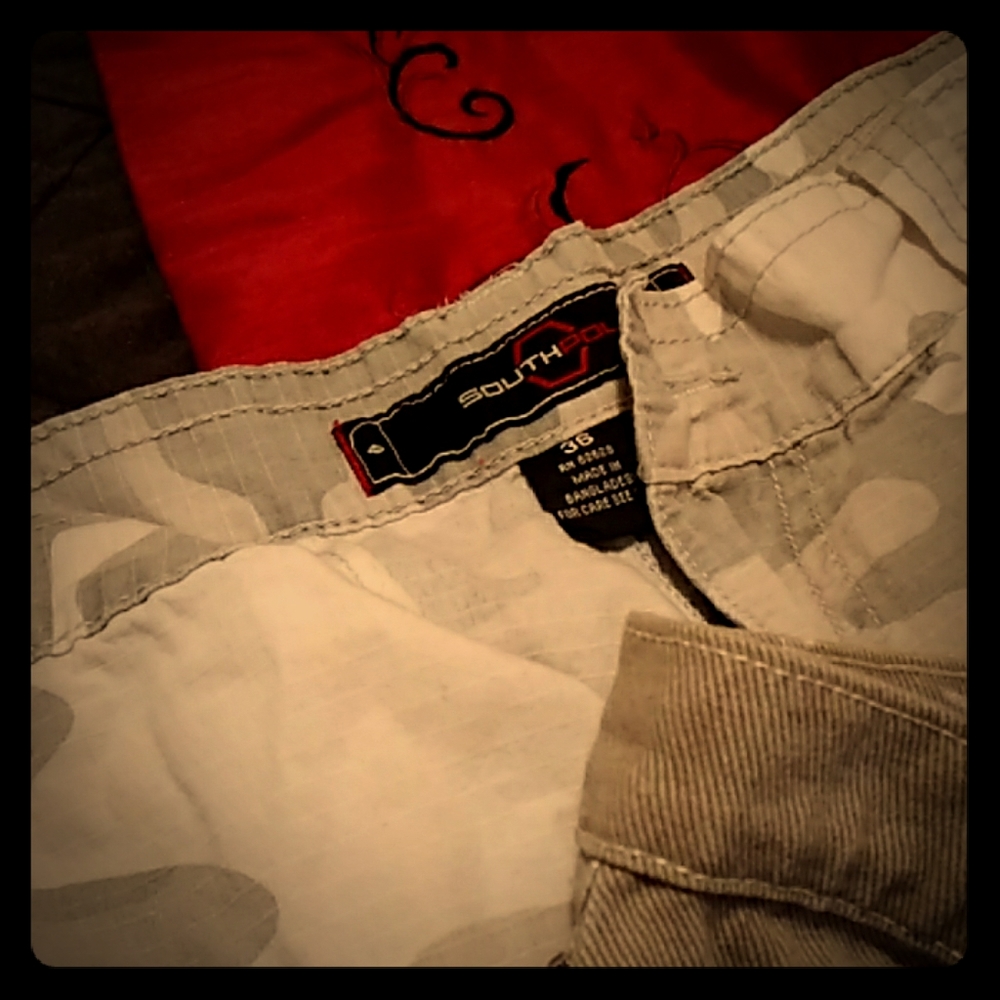 South Pole fatigue pants wranglers camo then Texas